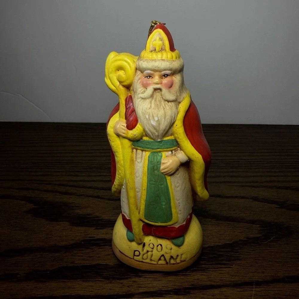Vintage Santa From Around The World Collection Lot Of 5 Ceramic Figurines 5